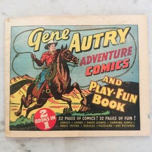 Vintage 1943 Gene Autry Comic and Game Book